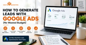 How to generate leads with Google Ads using targeted keywords, compelling ads, optimized landing pages, and tracking.